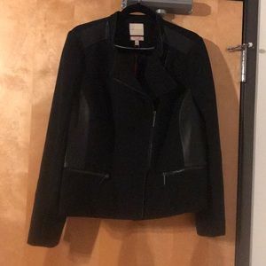 Black moto scandal inspired jacket